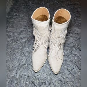 Beast Fashion Fringe Western Ankle Boot